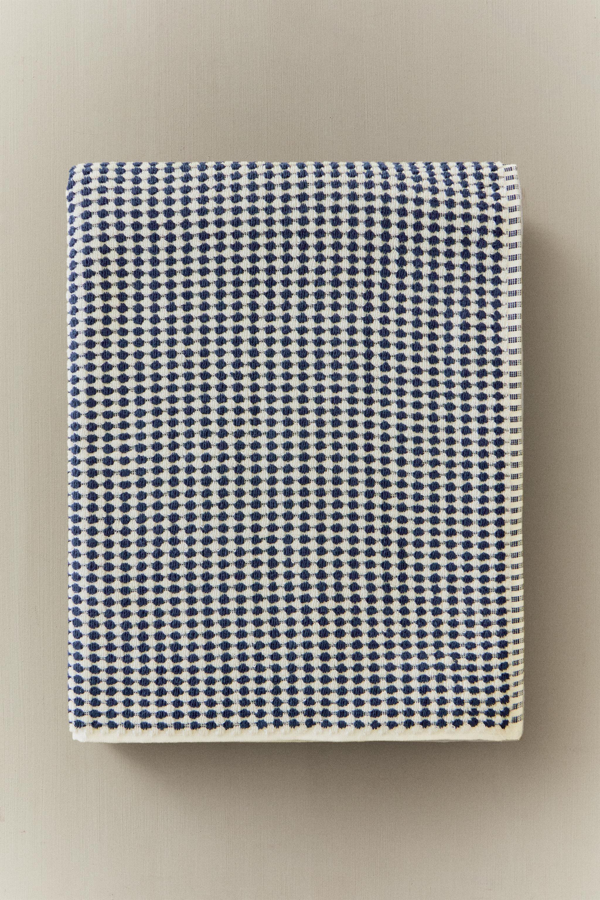 SERVIETTE DE BAIN TEXTURÉE COTON